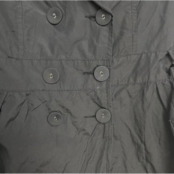 Peppe Peluso Women's Long Sleeve Black Trench Coat Size S - Picture 6 of 14